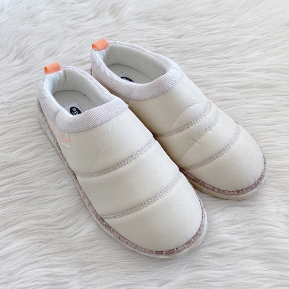 Dr. Scholl’s Cream Cozy Vibes Puffy Mules Slippers Shoes